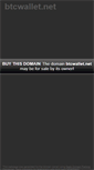 Mobile Screenshot of btcwallet.net